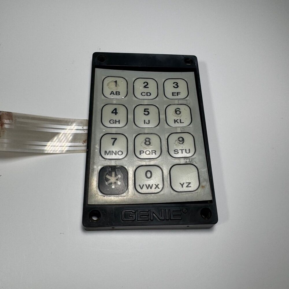 Genie KEP-1 Garage Door Opener Replacement Keypad & 7 Pin Ribbon Part *UNTESTED*